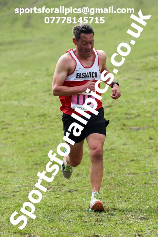 Masters men 2021 NECAA Cross Country Relays, Thornley Farm, Peterlee, Saturday, April 10th. Photo: David T. Hewitson/Sports for All Pics